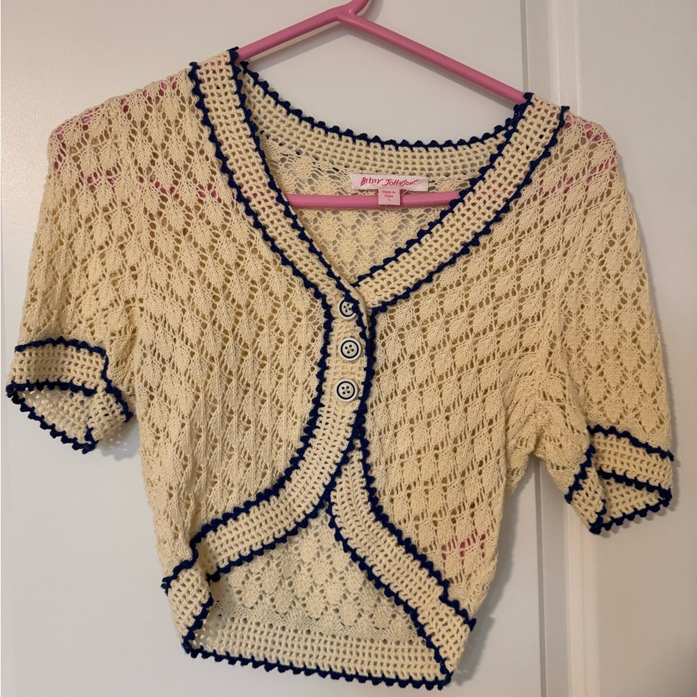 Vintage betsey Johnson Cardigan 2008